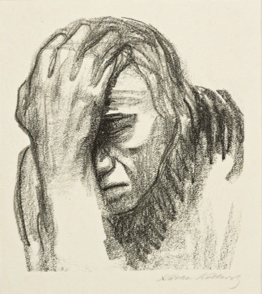 Kaethe_Kollwitz_-_Mulher_pensando_Nachdenkende-Frau