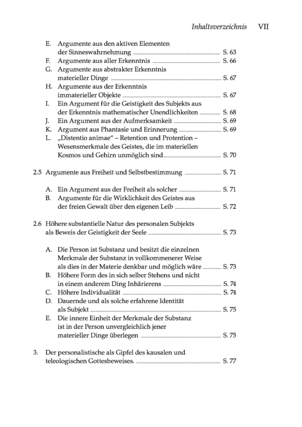 Seifert_Inhaltsverzeichnis_14012021_DEF_Seite_3 Erkenntnis des Vollkommenen. Wege der Vernunft zu Gott; 2. Auflage