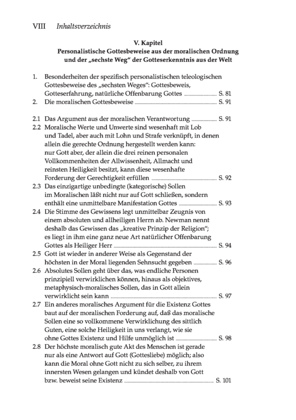 Seifert_Inhaltsverzeichnis_14012021_DEF_Seite_4 Erkenntnis des Vollkommenen. Wege der Vernunft zu Gott; 2. Auflage