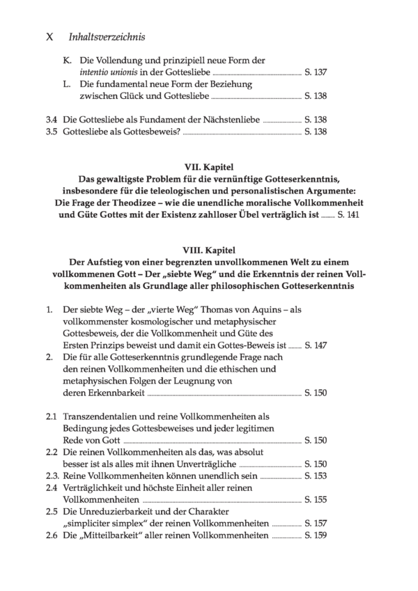 Seifert_Inhaltsverzeichnis_14012021_DEF_Seite_6 Erkenntnis des Vollkommenen. Wege der Vernunft zu Gott; 2. Auflage