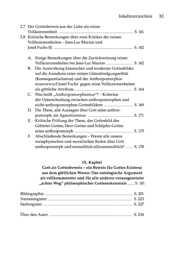 Seifert_Inhaltsverzeichnis_14012021_DEF_Seite_7 Erkenntnis des Vollkommenen. Wege der Vernunft zu Gott; 2. Auflage
