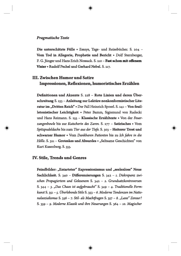Scholdt_Schlaglichter_Inhaltsverz_Seite_3 Schlaglichter auf die „Innere Emigration“