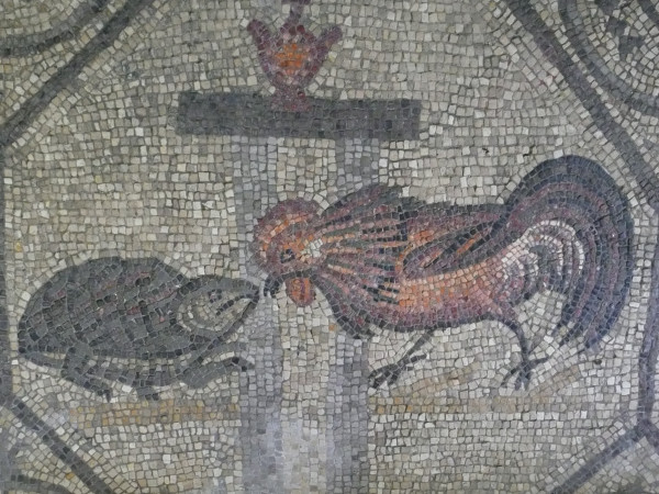 Der Kampf zwischen dem Hahn und der Schildkröte – Betrachtungen bei einem Besuch im Dom von Aquileia