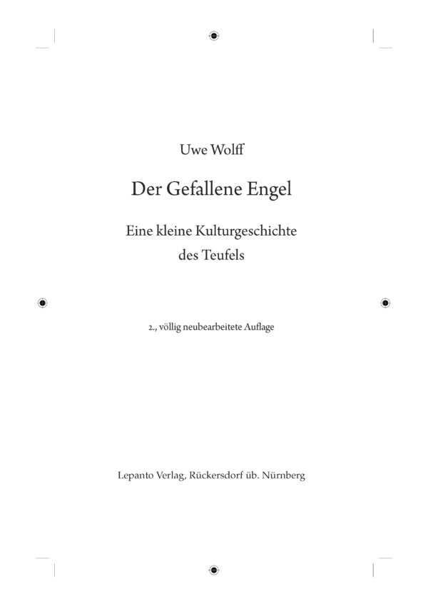 Wolff_GefEngel_Inhalt_DEF_Inhaltsverz_Seite_1 Der Gefallene Engel. Eine kleine Kulturgeschichte des Teufels